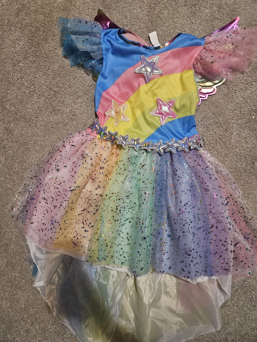 Target Rainbow Star Sparkle Dress - Pink Blue Yellow Green Purple